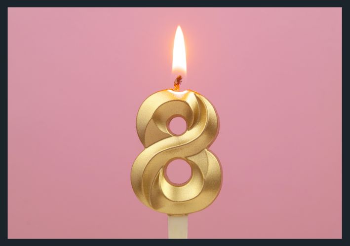 נר ספרה 8